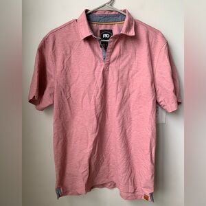 PTO Women’s Heather Pink Short Sleeve Polo Shirt